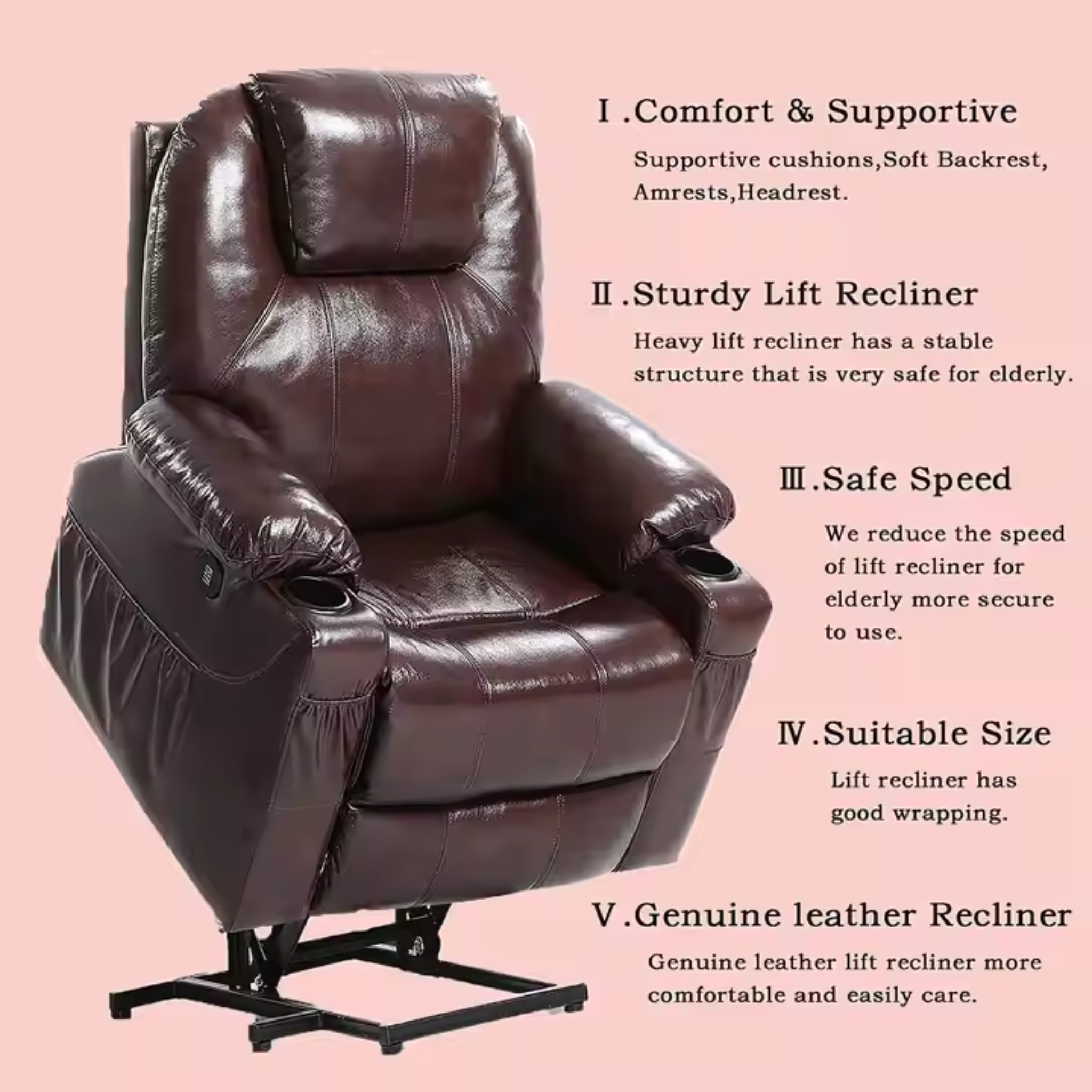 Luxora Prestige Leather Power Recliner