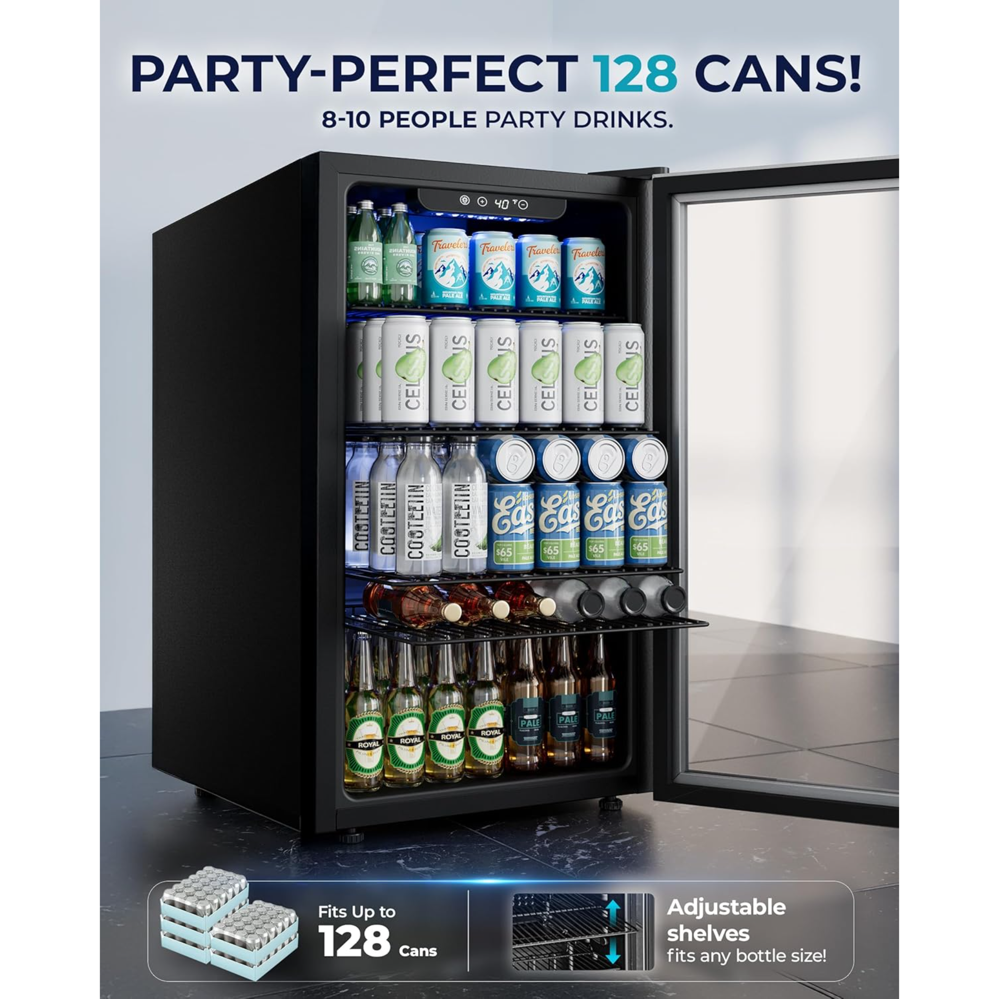 LuxeChill 120 Beverage Cooler