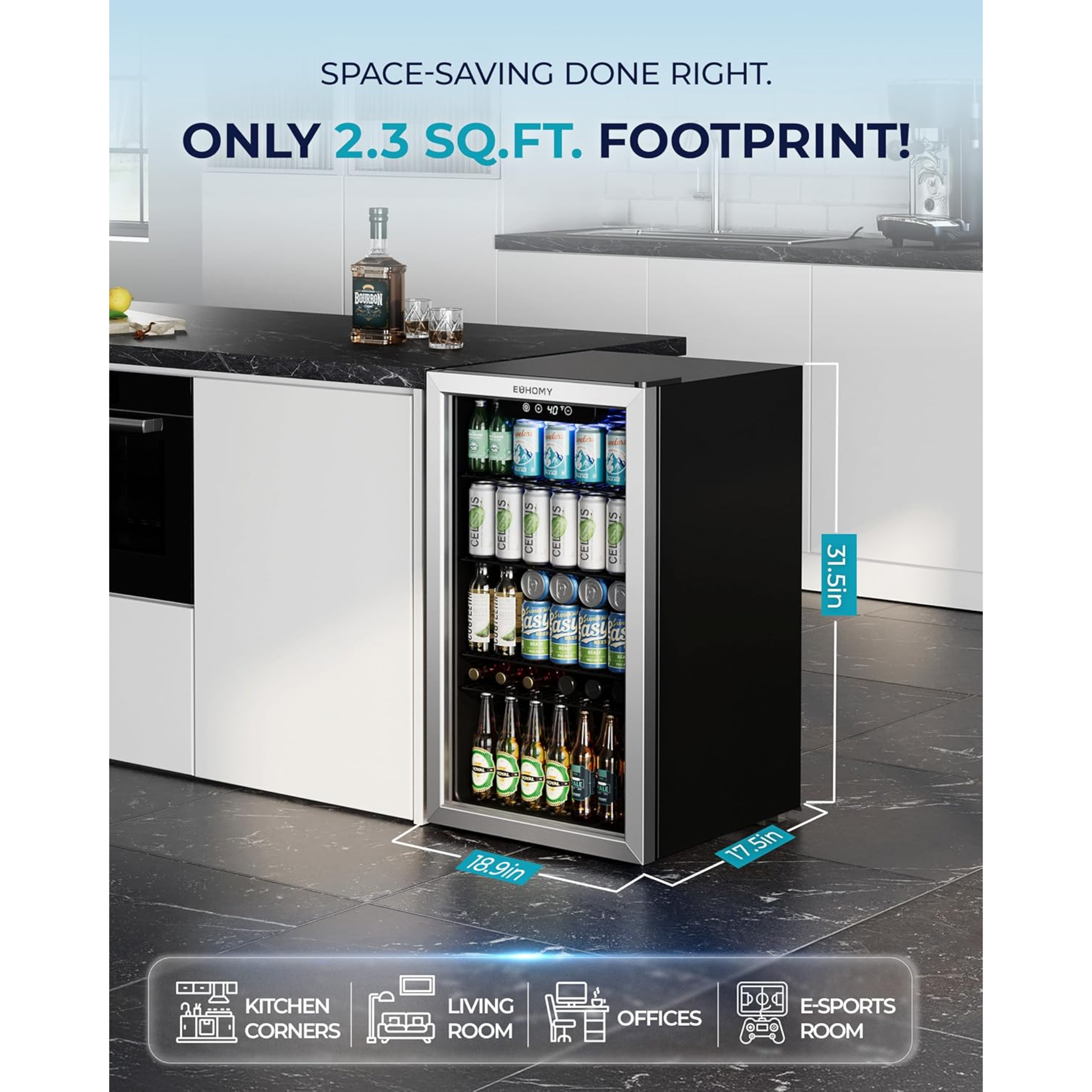 LuxeChill 120 Beverage Cooler